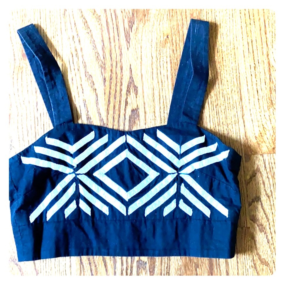 H&M, black and white, crop top. Size 8.
